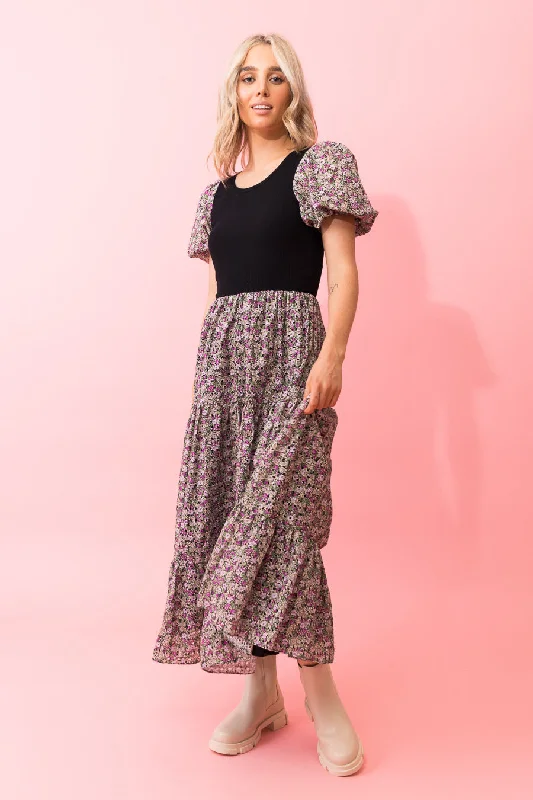 Lexi Cotton Embroidered Midi Dress