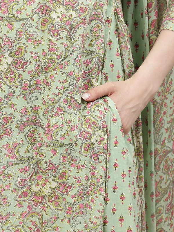 Maternity Kalidaar Kurta with Dupatta