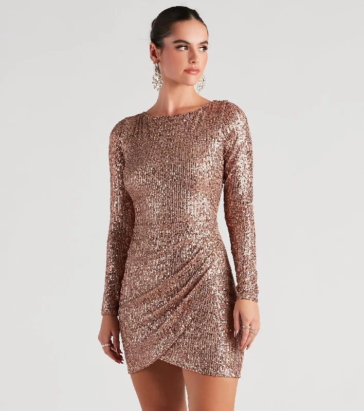 Ivy Embroidered Sequin Mini Dress