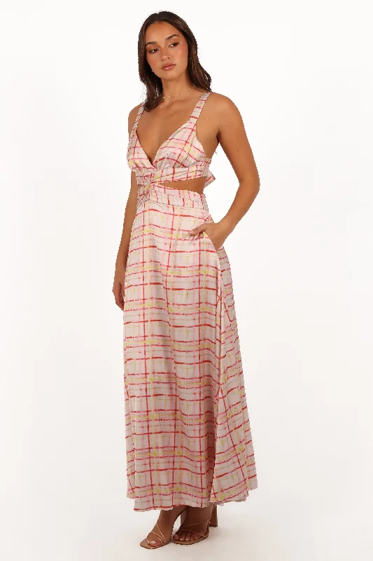 Sydney Maxi Dress - Sunset Check