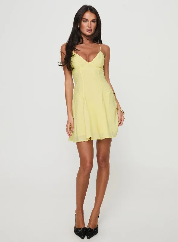 Webbs Mini Dress Yellow