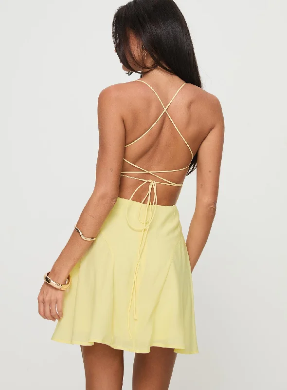 Webbs Mini Dress Yellow