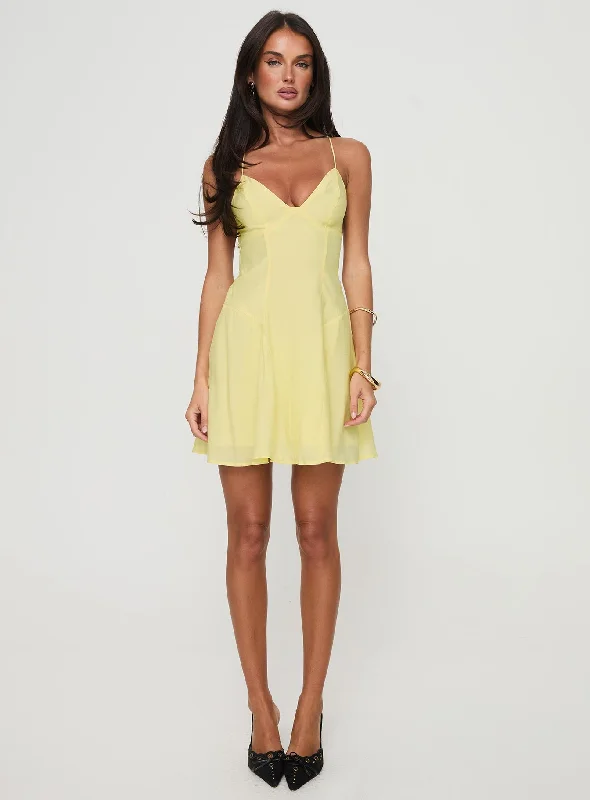 Webbs Mini Dress Yellow