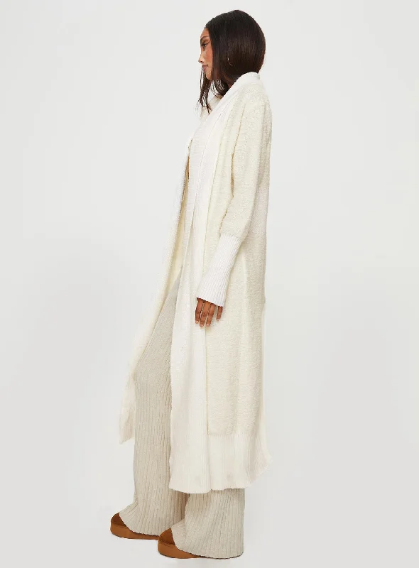 Chelia Longline Cardigan Cream