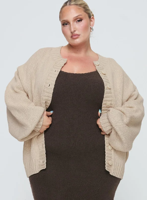 Edern Cardigan Cream Curve