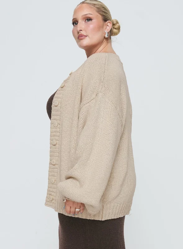 Edern Cardigan Cream Curve