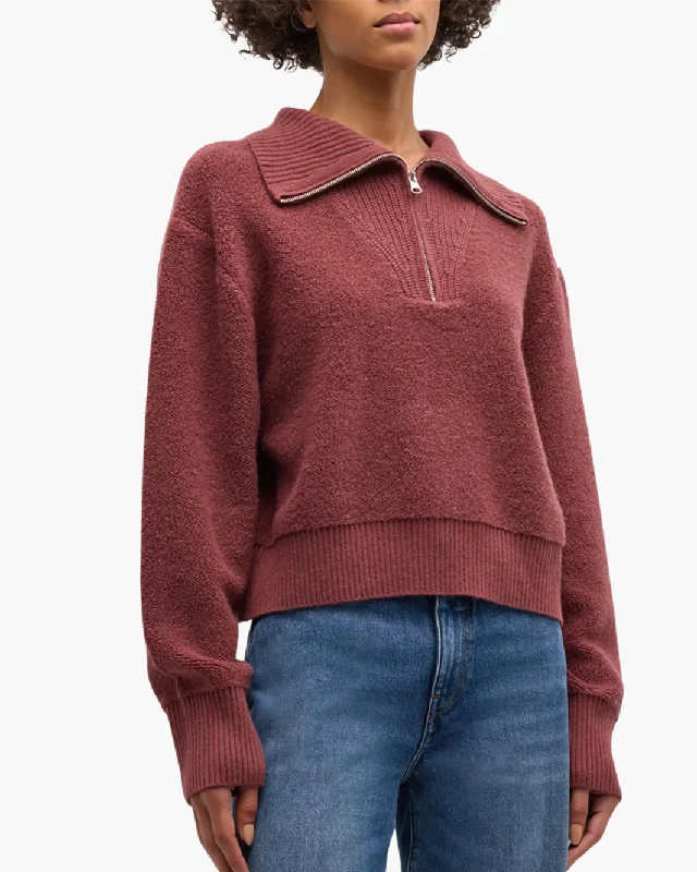 TINSLEY HALF ZIP PULLOVER IN CIMARRON