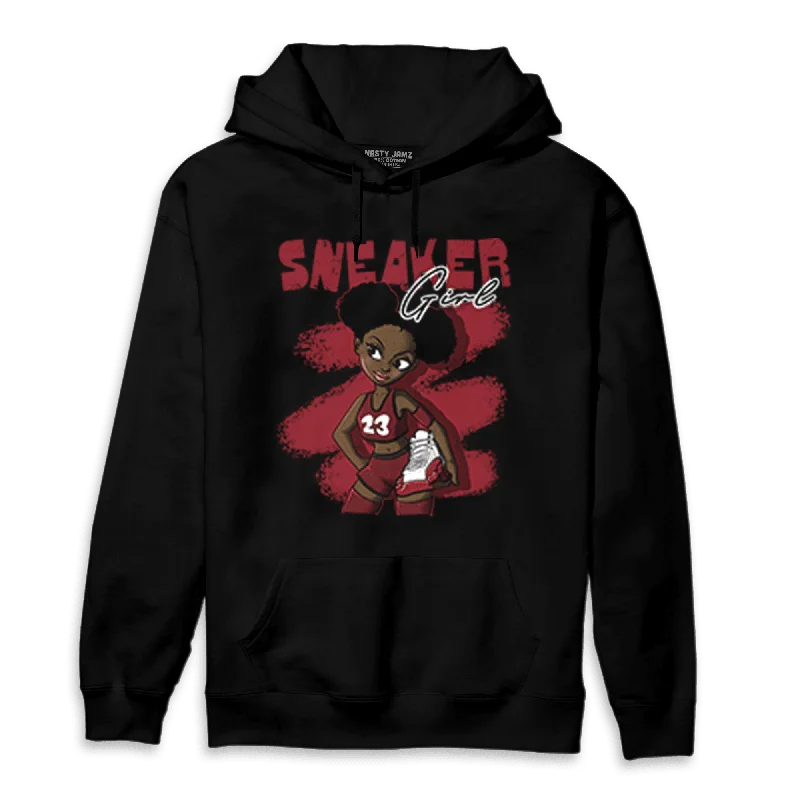 NastyJamz Cherry 12s Hoodie Match Black Sneaker Girl