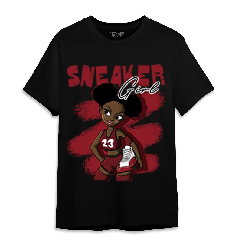 NastyJamz Cherry 12s T Shirt Match Black Sneaker Girl