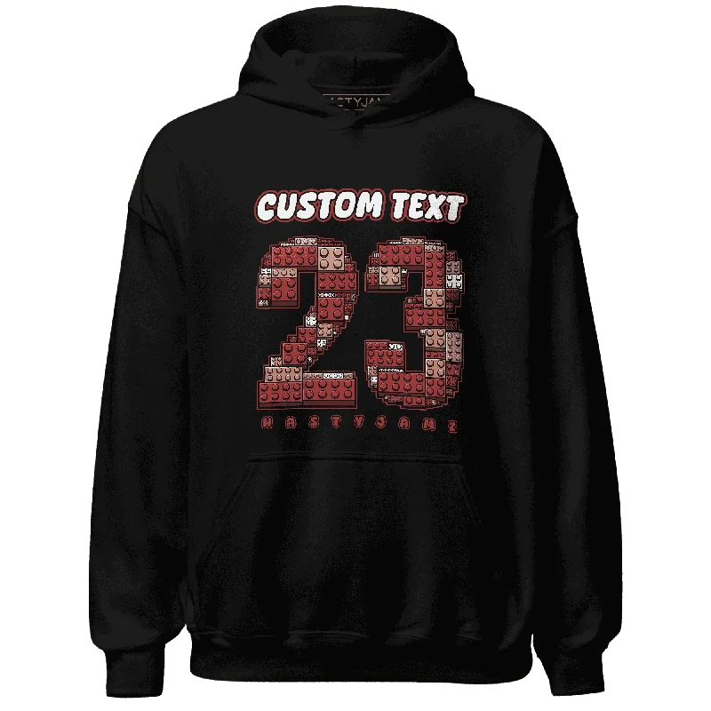 NastyJamz Dune Red 13s Hoodie Match Number 23 Lego Custom Text