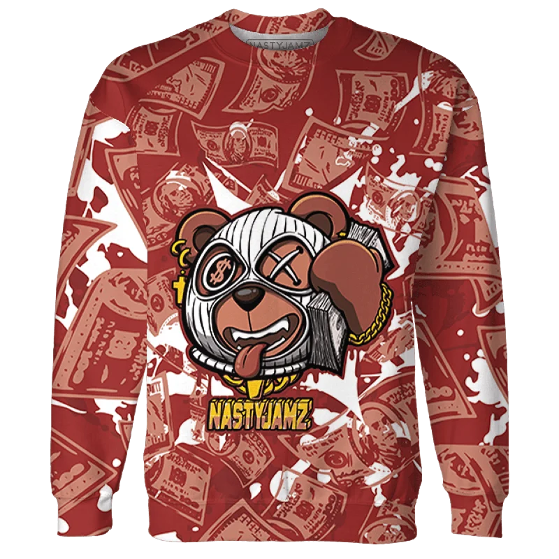 NastyJamz Dune Red 13s Sweatshirt Match Money Motive BER 3D All-Over Print