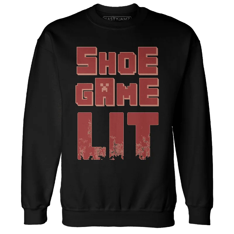 NastyJamz Dune Red 13s Sweatshirt Match Shoe Game Lit