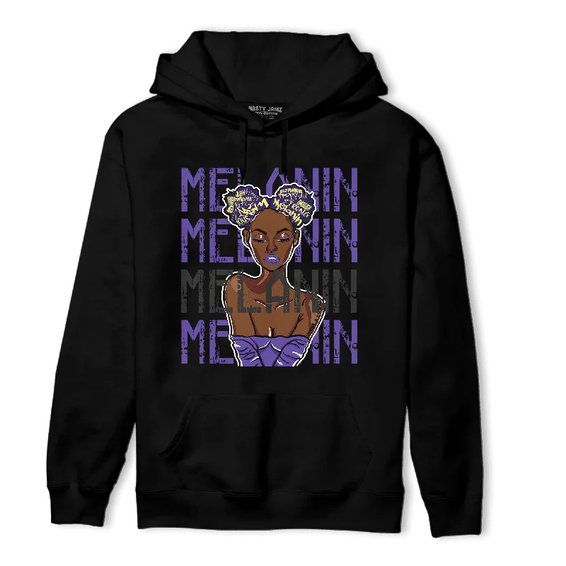 NastyJamz Field Purple 12s Hoodie Match Melanin Girl