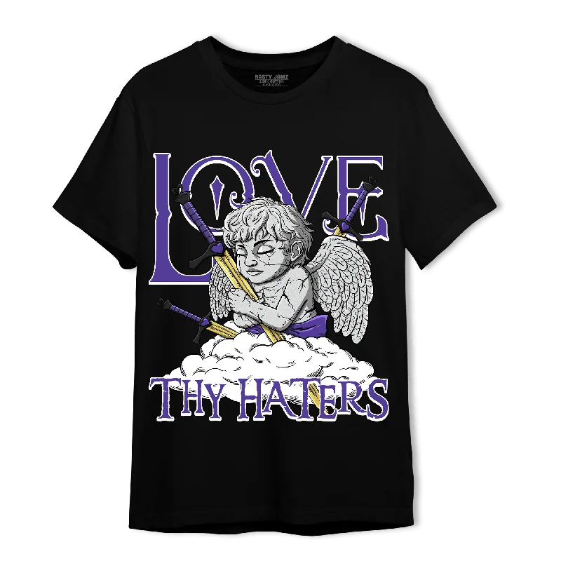 NastyJamz Field Purple 12s T Shirt Match Love Thy Haters Angel