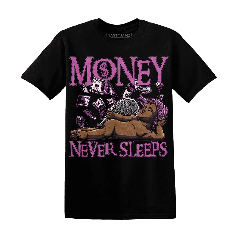 NastyJamz GS Hyper Violet 4s T Shirt Match Money Never Sleeps