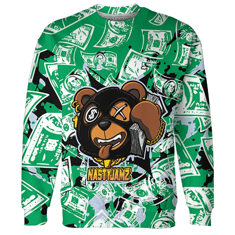 NastyJamz Lucky Green 5s Sweatshirt Match Money Motive BER 3D All-Over Print