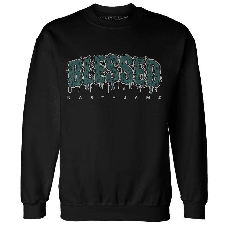 NastyJamz Oxidized Green 4s Sweatshirt Match Blessed Text