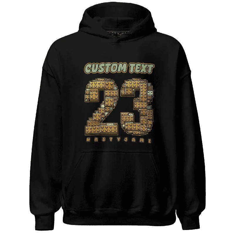 NastyJamz Wheat 13s Hoodie Match Number 23 Lego Custom Text