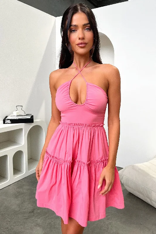 Audrina Mini Dress - Pink