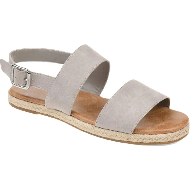 Georgia Womens Buckle Ankle Strap Footbed Sandals