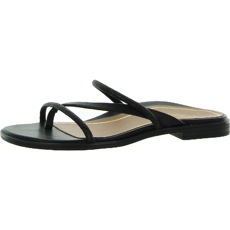 Prism Womens Leather Strappy Slide Sandals