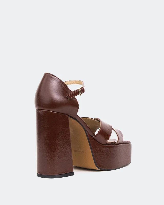 Damon Brown Leather/Cuir Brun