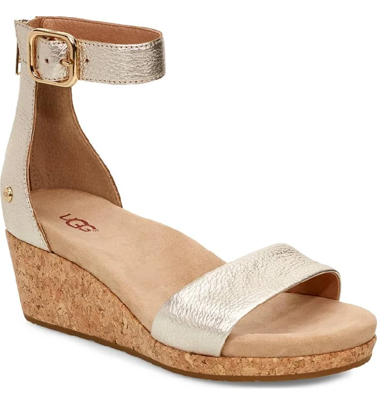 UGG Zoe II Metallic Wedge