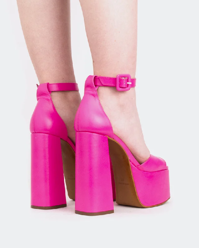 Walton Pink Leather/Cuir Rose