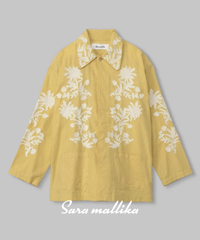 【Sara mallika】FLOWER EMBLEM SHIRT