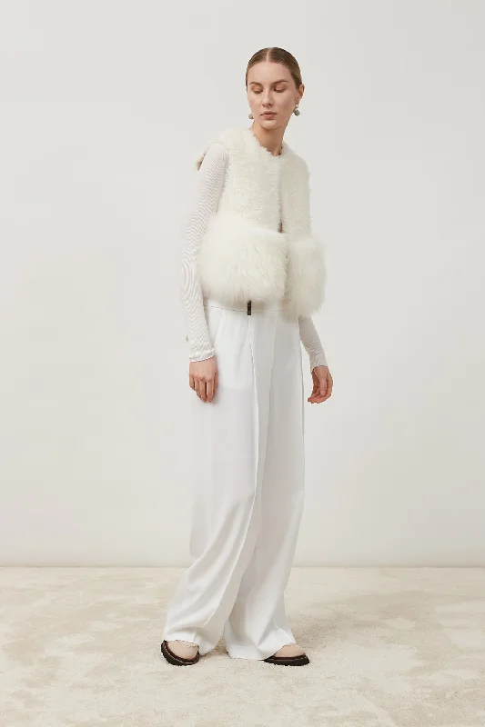 Real cashmere goat hair gilet