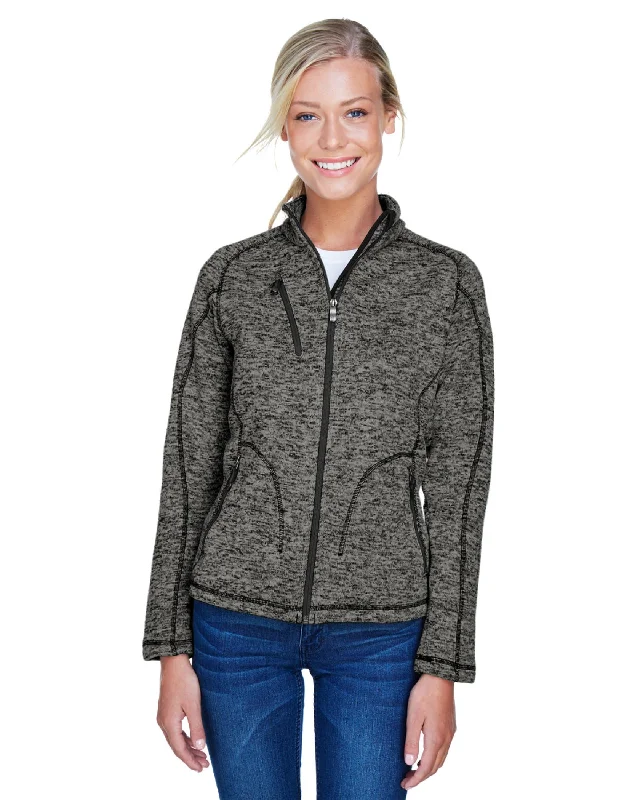 Ladies Peak Knit Fleece Jacket