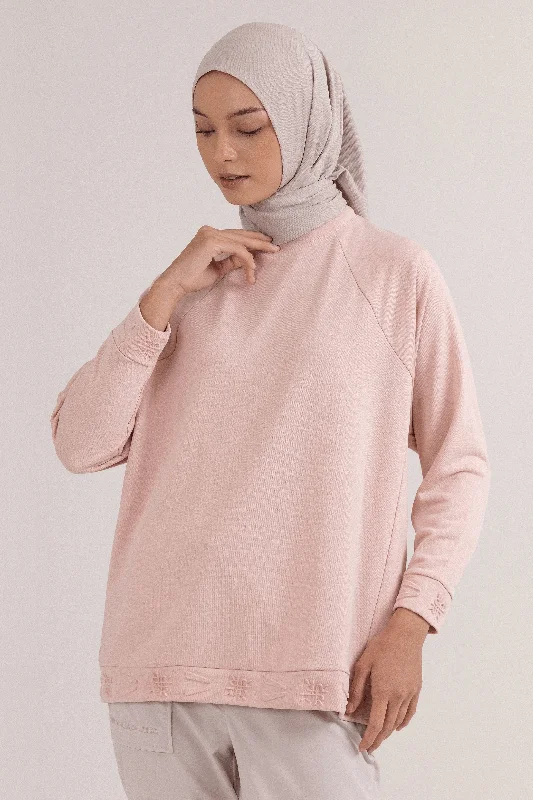 LAICA x RiaMiranda Embossed Sweater - Cameo Rose