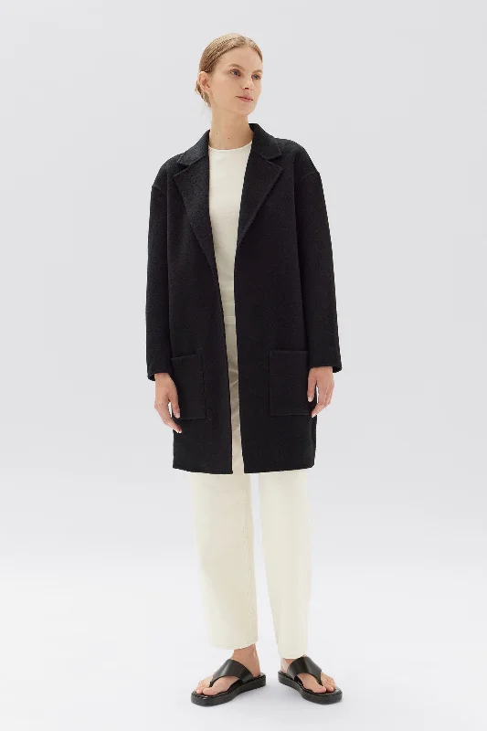 Single Breasted Wool Coat