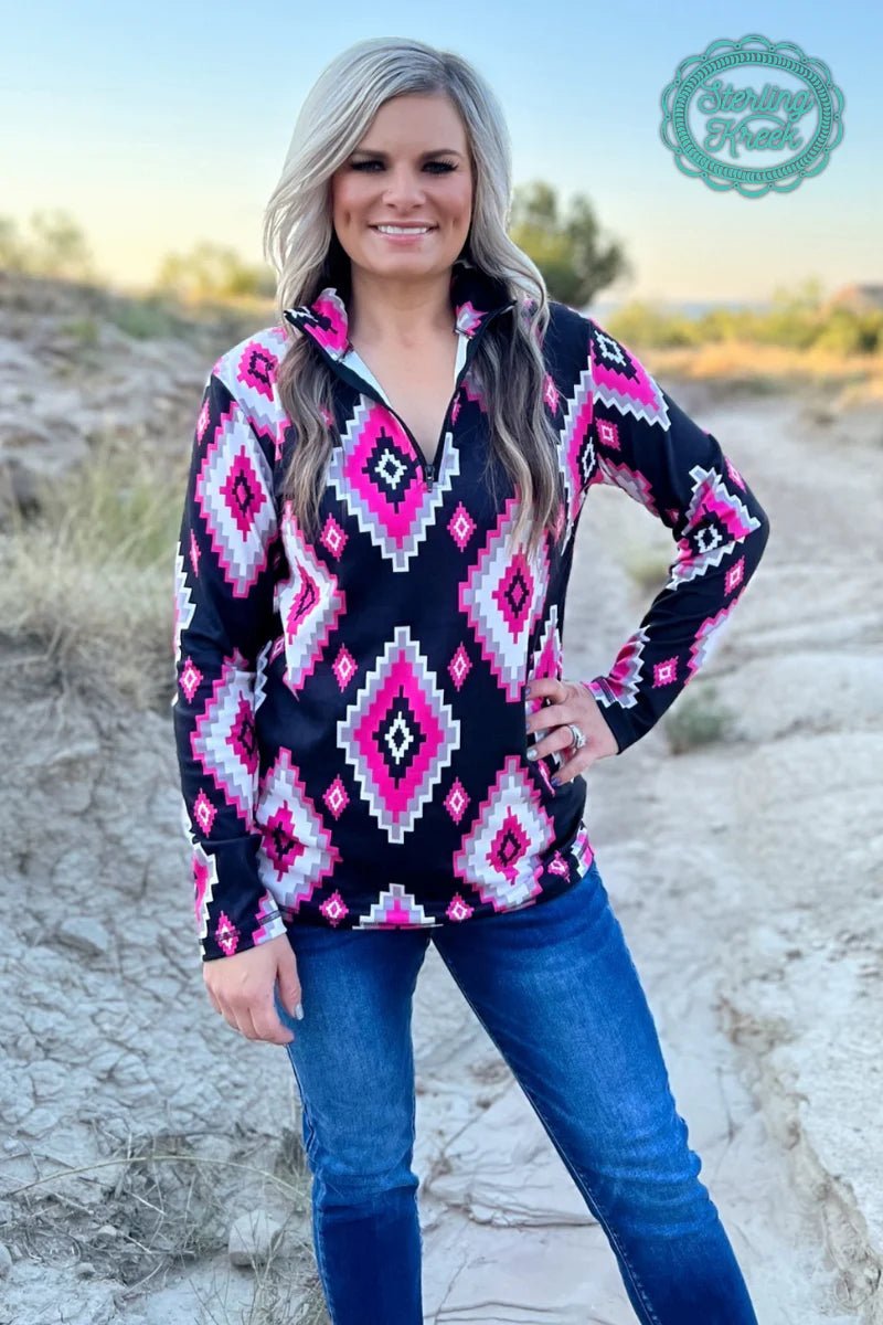 Sterling Kreek Pretty In Pink Pullover