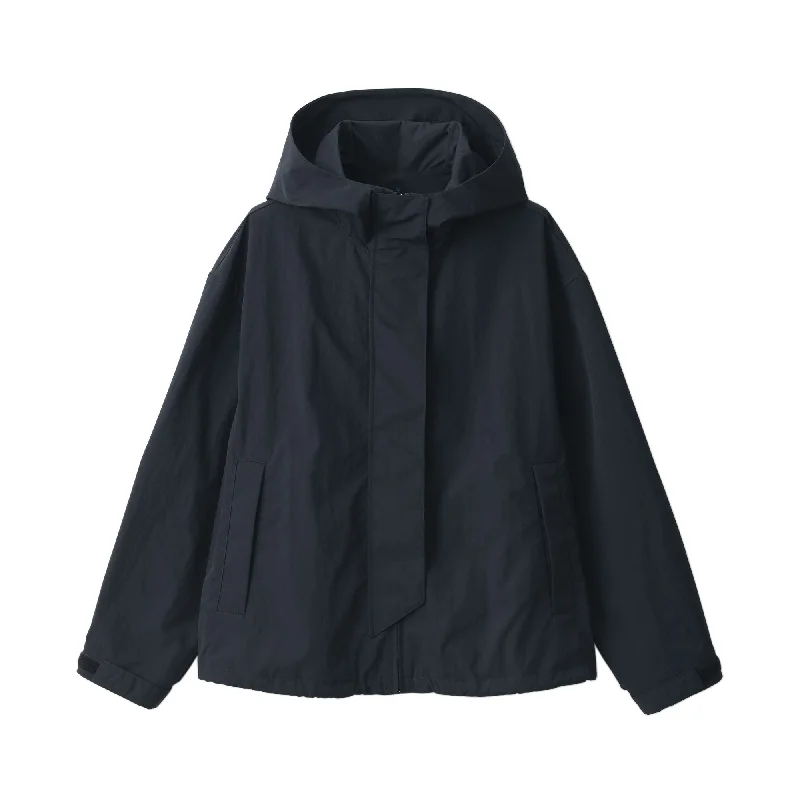 Women's Water Repellent Pocketable Hooded Jacket