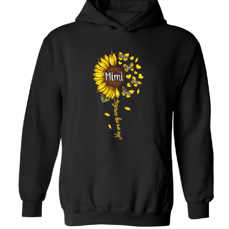 Custom Mimi Sunflower With Grandkids, You Are My Sunshine TH Hoodie