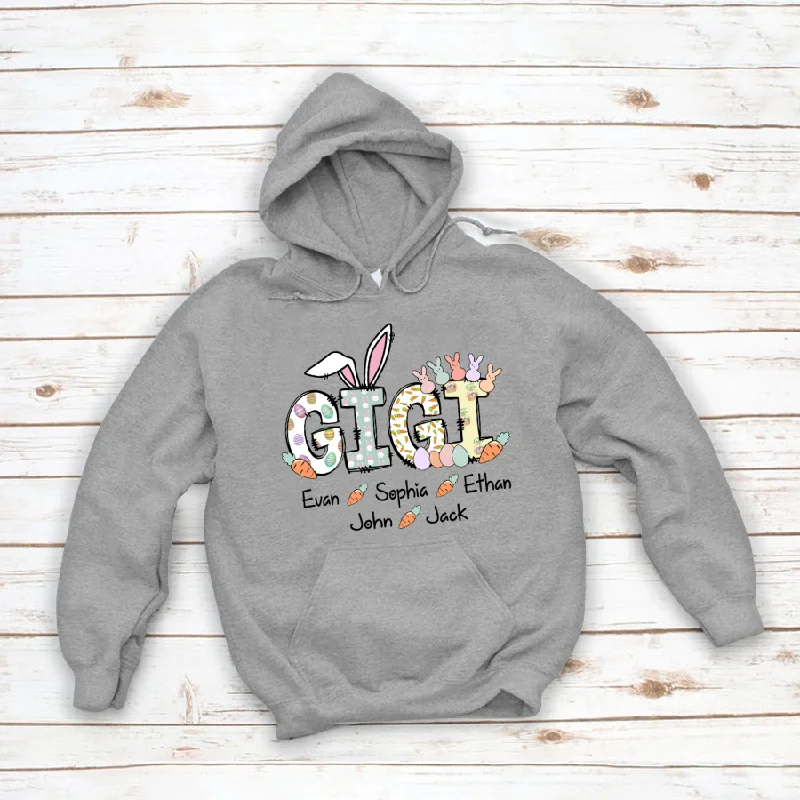 Grandma Bunny With Gigi, Easter Day, CL01 Hoodie