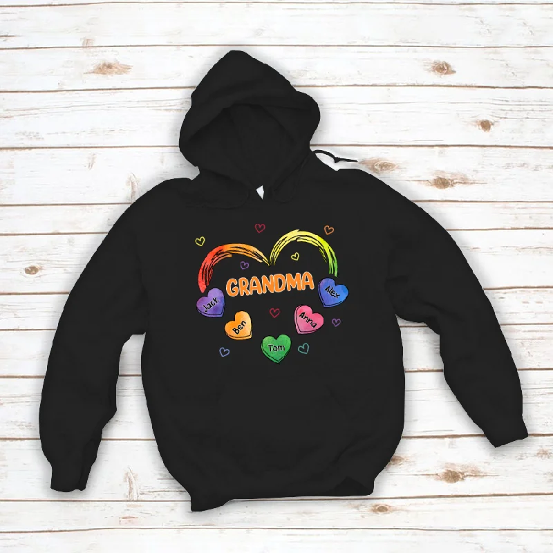 Grandma Heart Waterclor  And Kids CL01 Hoodie