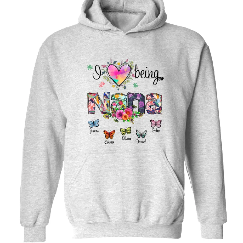 I Love Being Nana With Grandkids, Gift For Grandma TH Hoodie