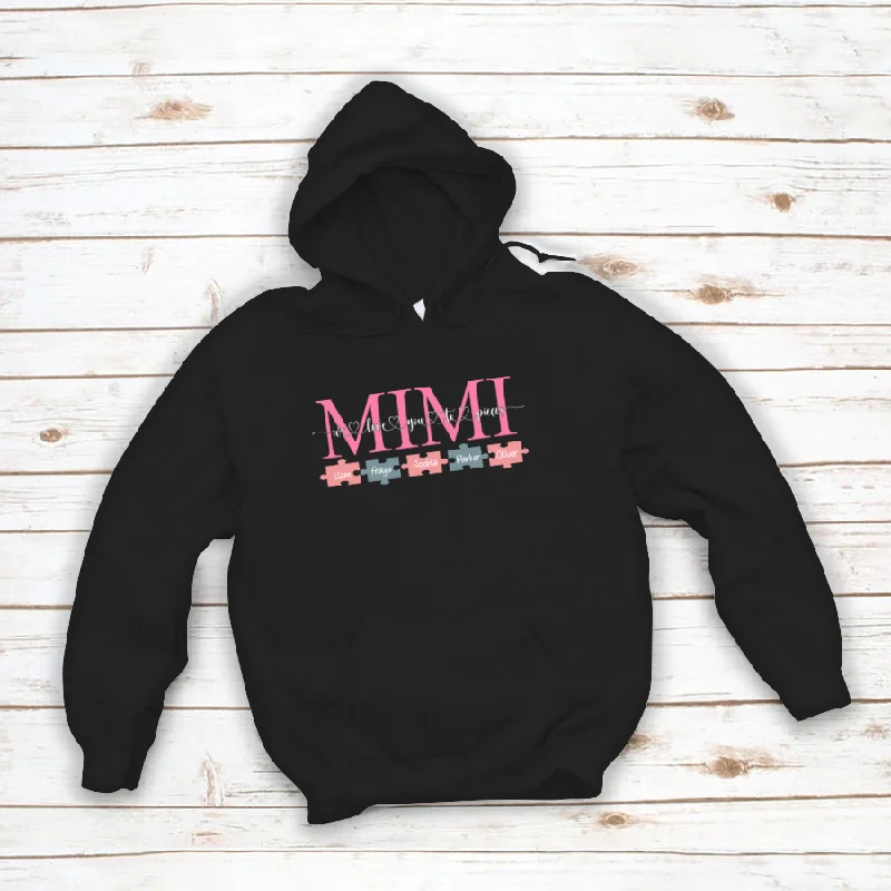 MImi And Grandkids Pieces Mother's Day Hoodie