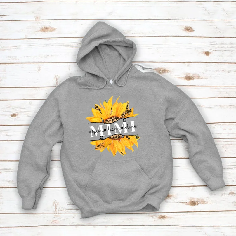 Mimi And Grandkids Sunflower Hoodie