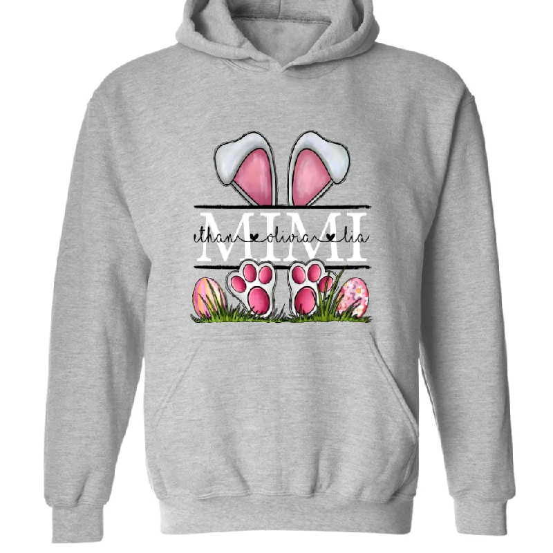 Mimi Bunny Easter Day With Grandkids TH Hoodie