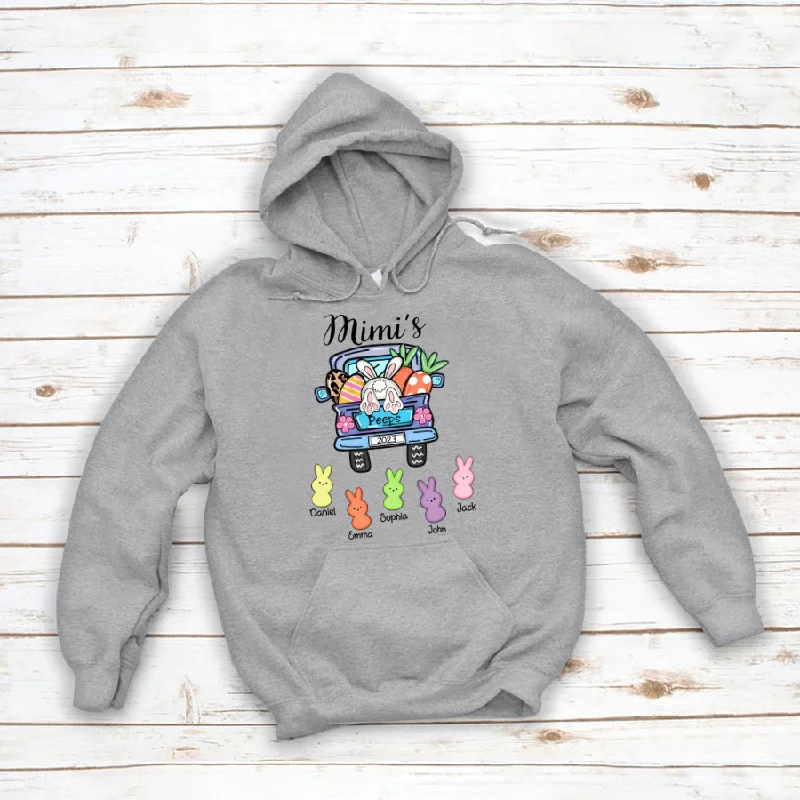 Mimi's Peeps Easter Truck And Kids CL01 Hoodie