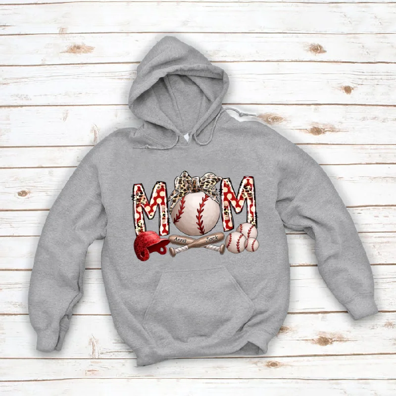 Mom And Kids Baseball, Gift For Mother Hoodie