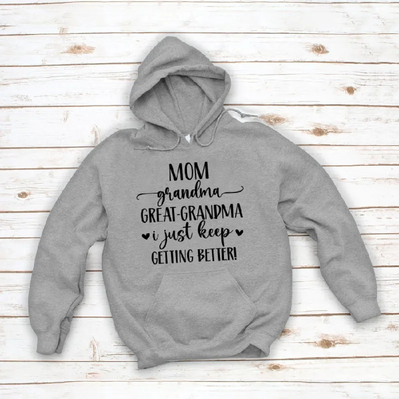 Mom Grandma Great Grandma Custom Name CTH01 Hoodie