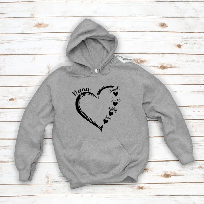 Nana and Grandkids, Best Gifts For Mother's Day Hoodie