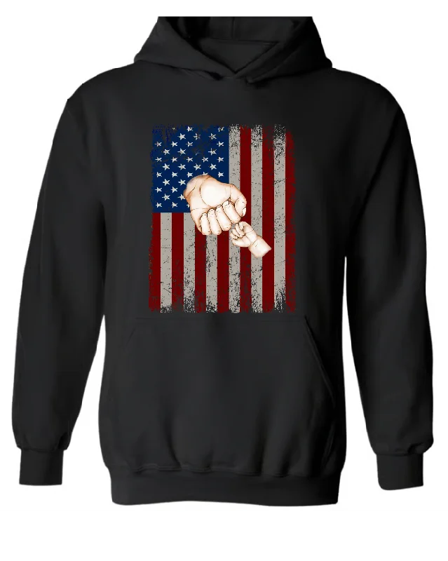 Papa Hand Flag With Kids Father's Day Gift GS09 Hoodie