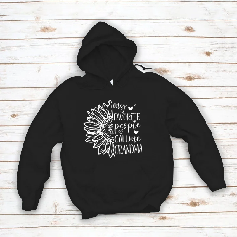 Sunflower My Favorite Call Me Grandma Personalized CTH01 Hoodie