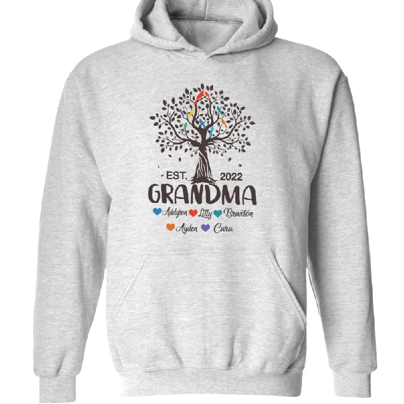 Tree Grandma est with grandkids Hoodie