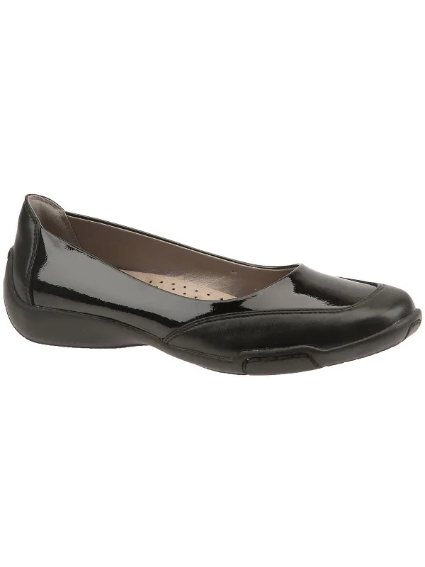 Cascade Womens Slip On Round Toe Ballet Flats